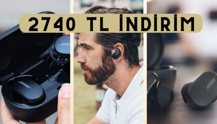Sadece dinlemek yerine müziği deneyimlemenizi sağlayacak!  En çok satan Bose kulaklıklarda 2740 TL indirim